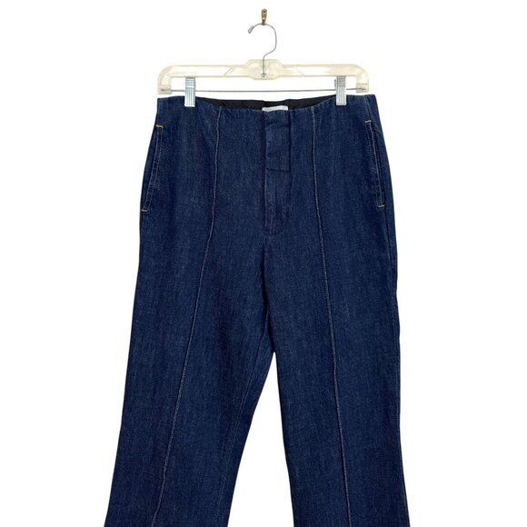 FRAME DENIM Front Seamed High Rise Wide Leg Denim Trouser Jeans - Picture 4 of 9